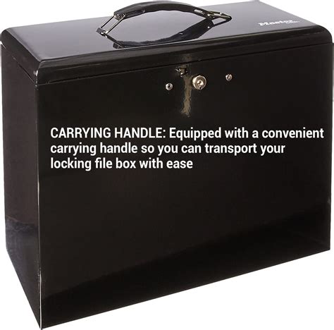 Master Lock File Box with Lock, Large Locking for 